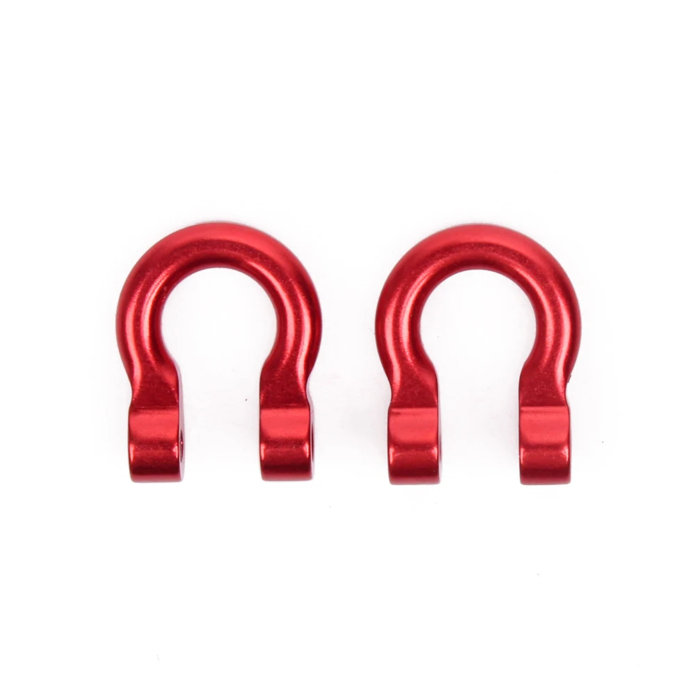 2PCS Metal Red Bumper D-ring Tow Hook for 1/10 RC Crawler Traxxas TRX-4 8234 Upgrade Parts | Игрушки и хобби