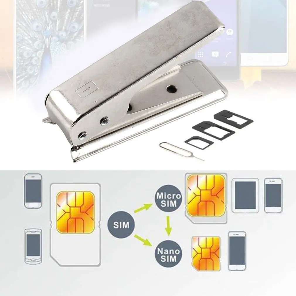 1 шт. простой в эксплуатации стандарт или микро сим-карта для Nano SIM Резак для iPhone 5 новейшая Прямая