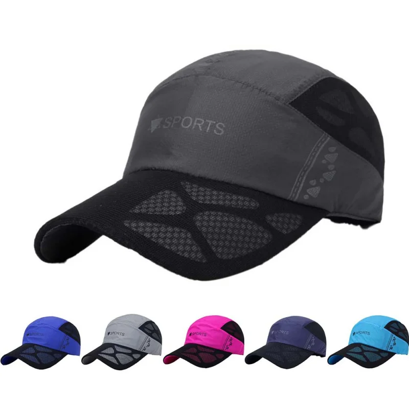 Men Women Summer Sport Breathable Cap Quick-Drying Mesh Hats Women Sunshade Caps Outdoor Climbing Traveling Hiking Hats