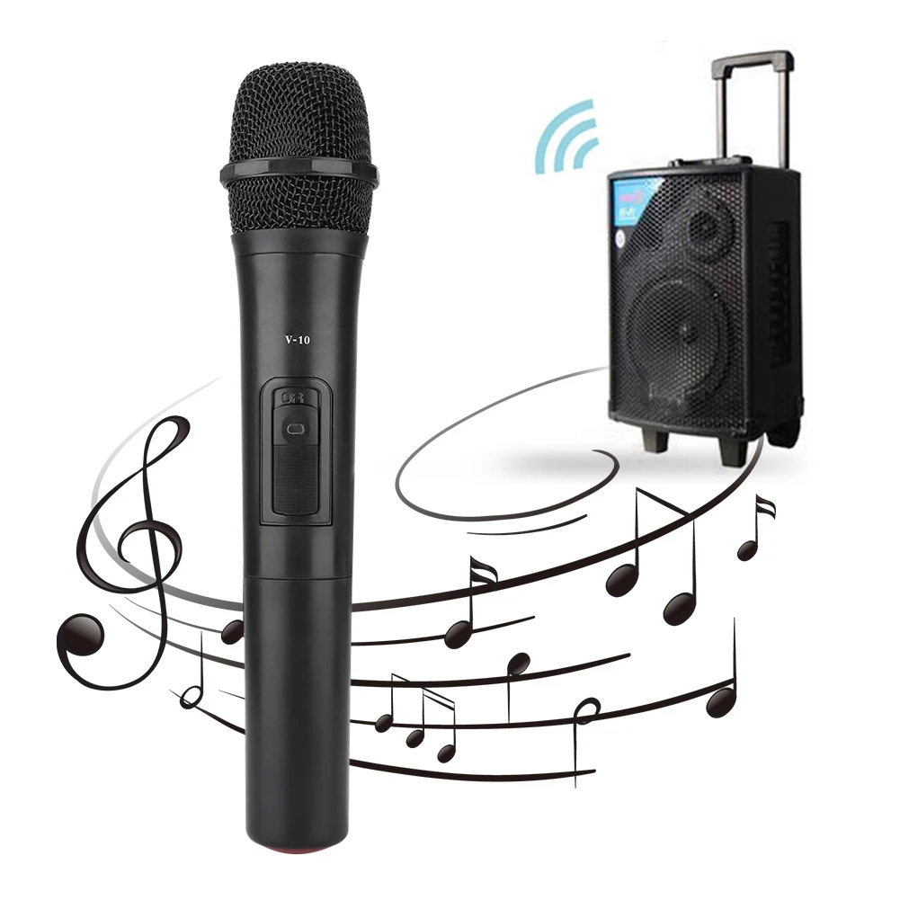 SOONHUA UHF Wireless Handheld Microphone Audio Amplifier Universal Microphones With USB Receiver For Karaoke Church Performance usb microphone