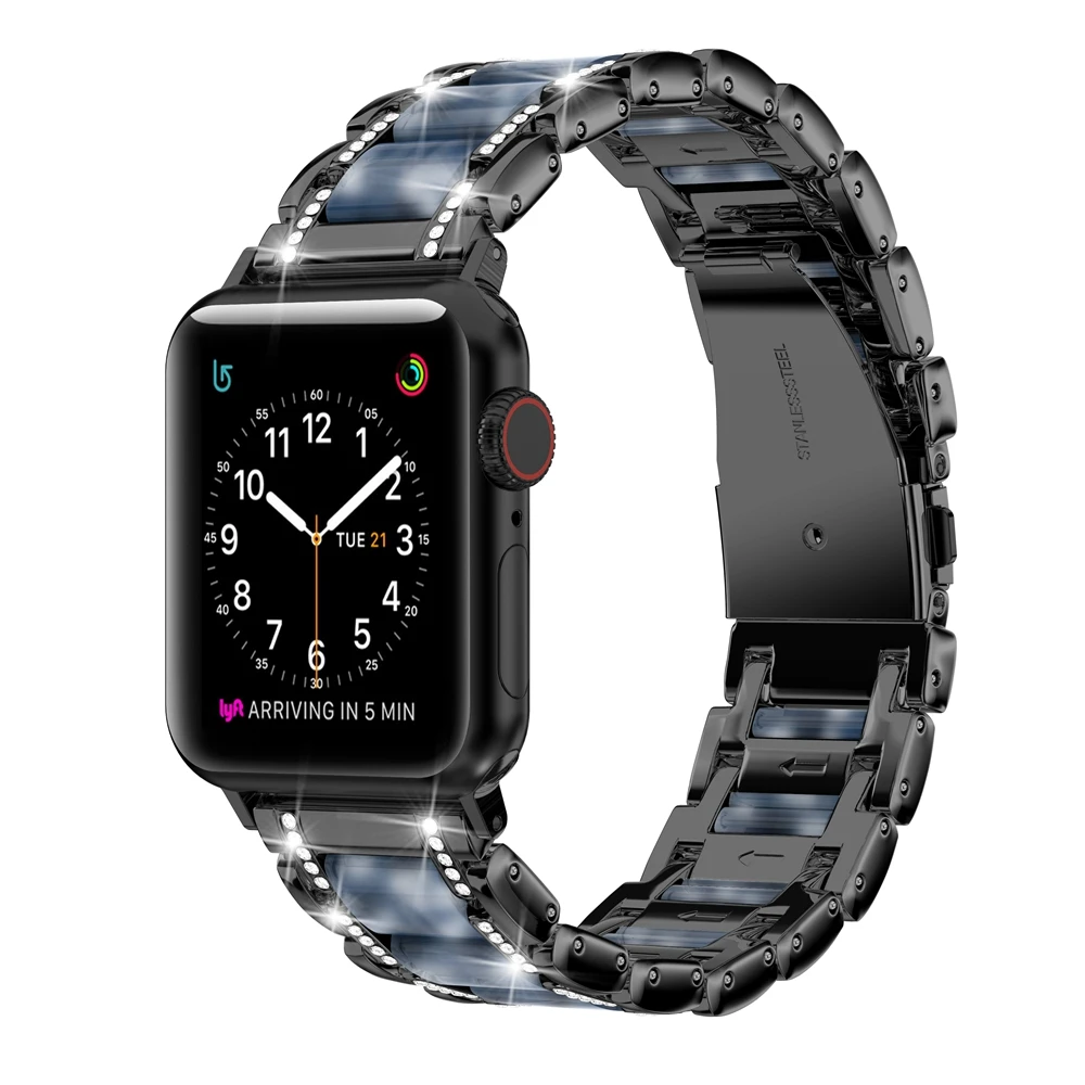 Металлический ремешок для Apple Watch 38 мм 40 мм 42 мм 44 мм iWatch для женщин и мужчин металлический ремешок для Apple Watch серии 5 4 3 2 1