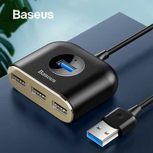 Baseus 4 в 1 USB 3,0 концентратор адаптер USB A к USB2.0 концентратор для флэш-диск Мышь Клавиатура компьютер с лампой USB C к USB3.0 концентратор