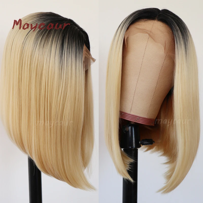 blonde bob lace front wig