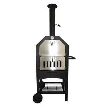 

Free shipping chraocl pizza bbq grill,outdoor pizza oven, charcoal bbq grill,wood-burning stove