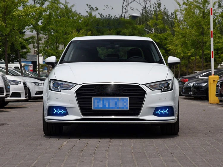 EOsuns led drl дневные ходовые огни для Audi A3- с динамическим движущимся желтым поворотным сигналом и синим ночным светом