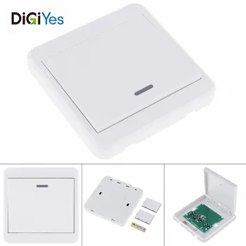 

Sensitive 433MHz Universal Wireless Remote Controls 86 Wall Panel RF Transmitter 1 Buttons for Home Room Lighting Switch