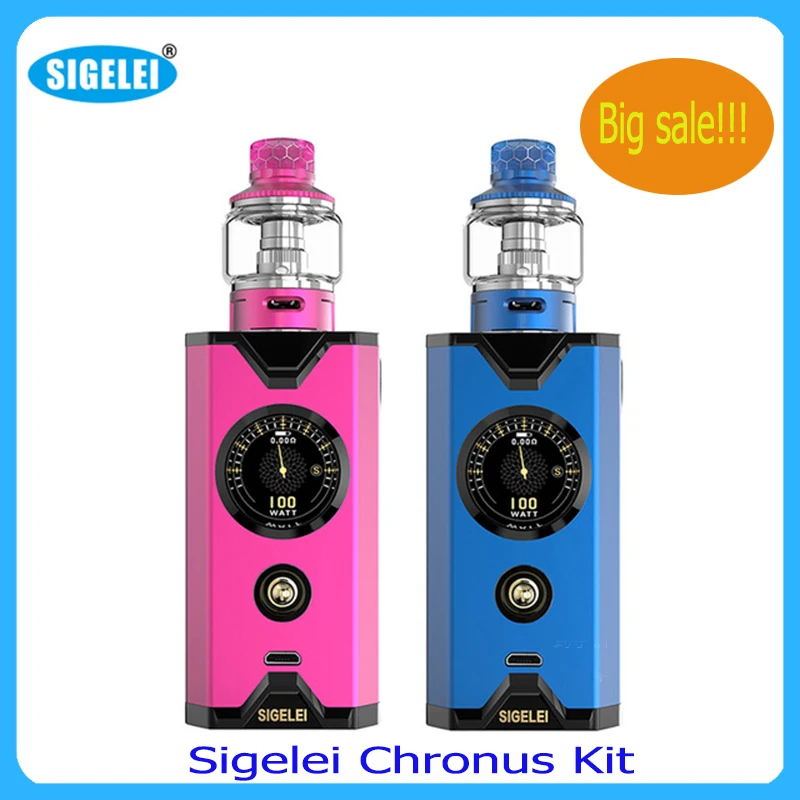 

Clearance Sigelei Chronus Kit powered by 18650 battery with 510 Interfaces type Electronic cigarrete Vape kit