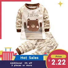 Одежда для маленьких мальчиков; комплекты хлопковой одежды для маленьких девочек; футболка с длинными рукавами и рисунком+ брюки; одежда для новорожденных