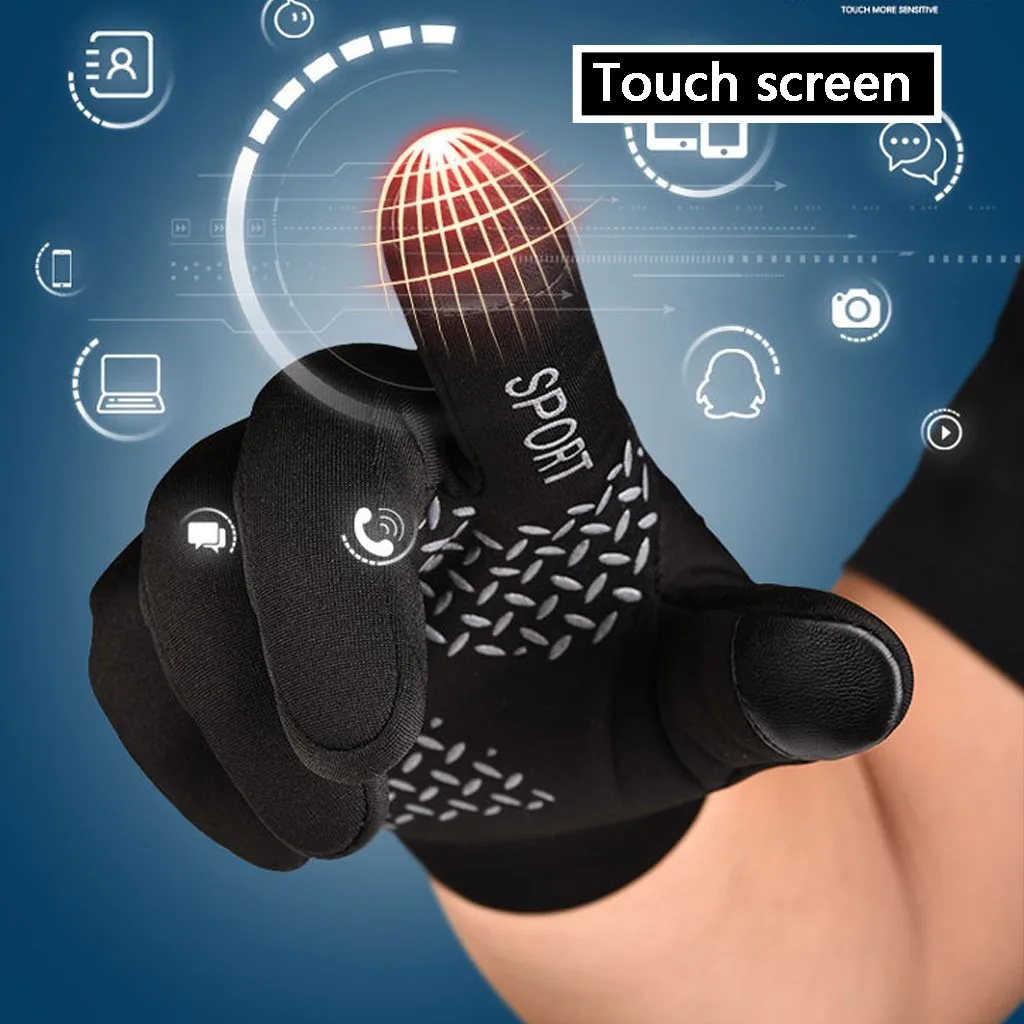 

Mens Winter Warm Gloves Waterproof Gloves Winter Gloves Touchscreen for Cycling Windproof Thermal Touch Screen Gloves 10.10