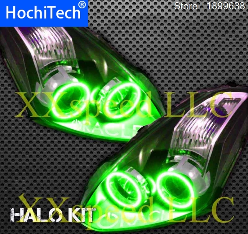 

for nissan Altima coupe 2010 2011 RGB LED headlight rings halo angel demon eyes with remote controller