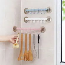 6 крючков, самоклеящаяся вешалка для хранения кухонное пальто, органайзер, крючок для полотенец, настенная вешалка для ванной комнаты