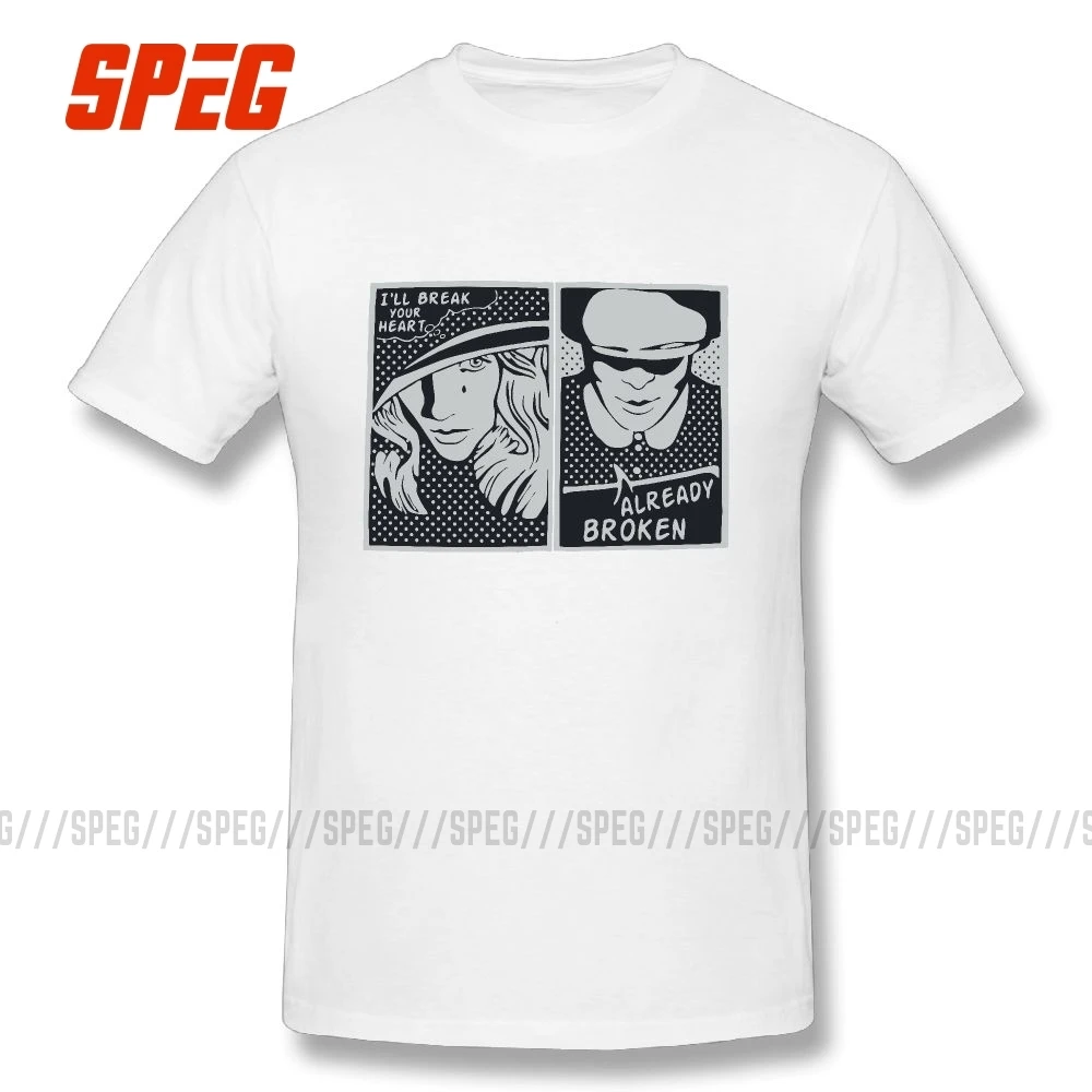 Peaky Blinders Shelbr уже сломанные мужские футболки с круглым вырезом 100% хлопок коротким