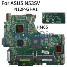KoCoQin материнская плата для ноутбука ASUS GT630/2 ГБ 4* слотов для карт N53SN N53SM N53SV N53S материнская плата REV.2.2 HM65 N12P-GT-A1 60-N4PMB1300