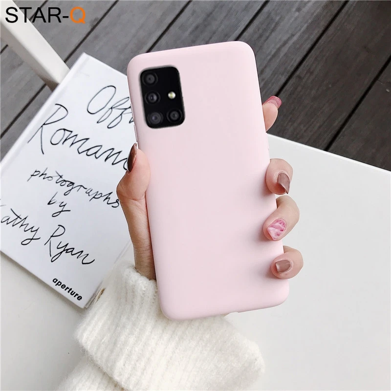 candy color silicone phone case for samsung galaxy a51 a71 5g a31 a11 a41 m51 m31 a21s a91 A81 A01 matte soft tpu cover flip phone case Cases & Covers