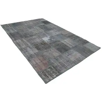 

196x301 Cm Grey Handmade Patchwork Rug-6x10 Ft