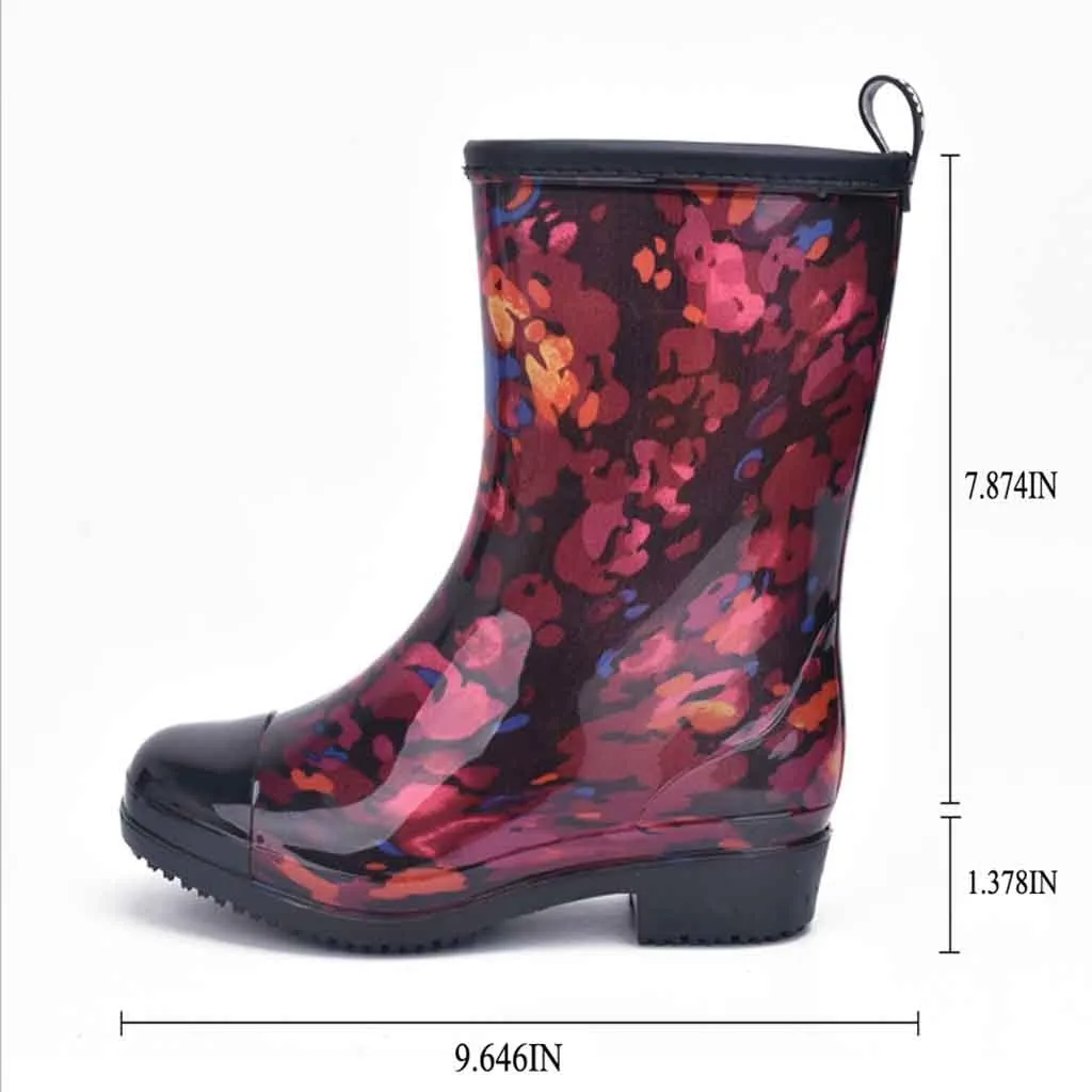 Непромокаемые сапоги в стиле панк; Женская водонепроницаемая обувь; классическая водонепроницаемая обувь без шнуровки для женщин; высококачественные непромокаемые сапоги; Женская высокая обувь