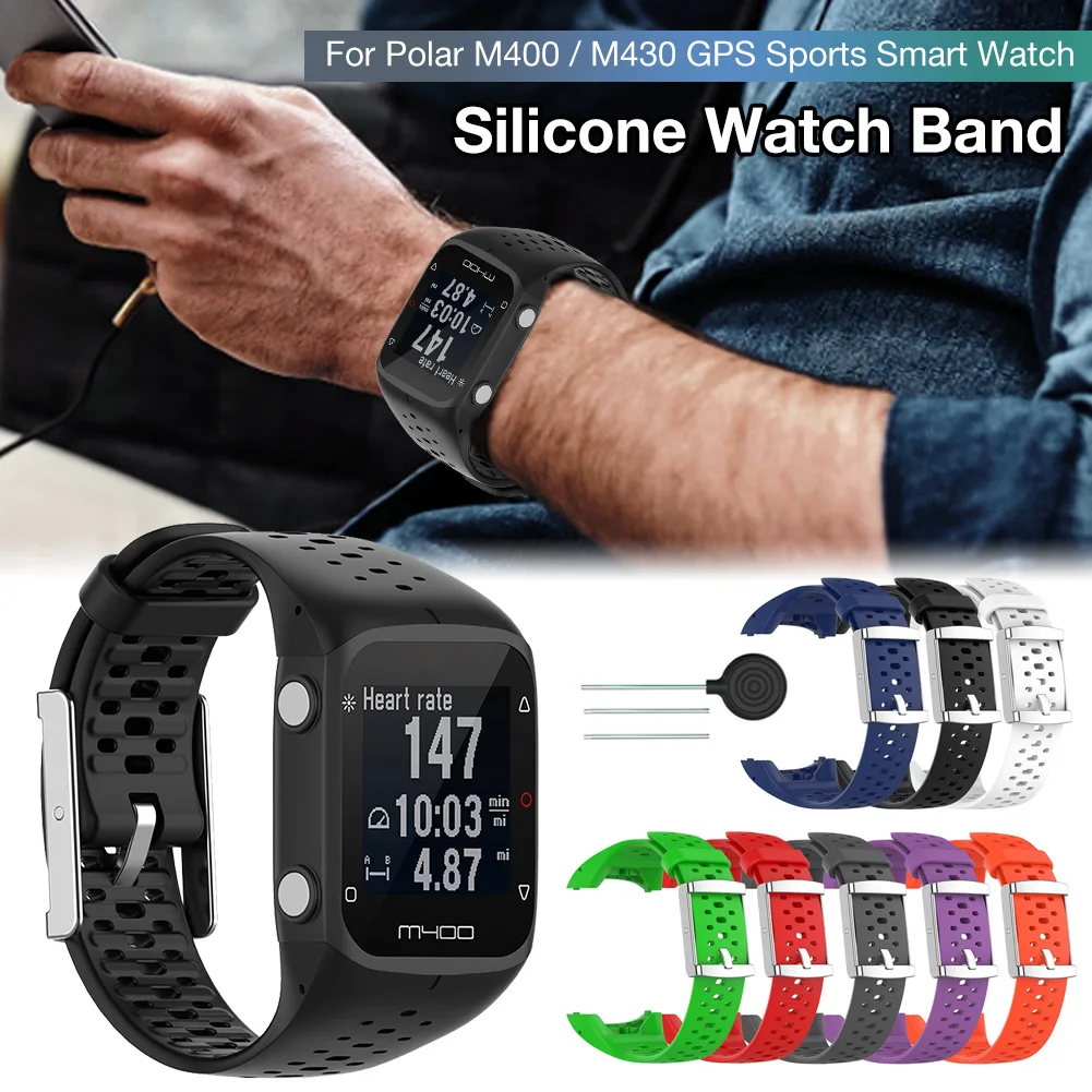 Watch Strap For Polar M400 M430 GPS Running Smart Sports Watch Band  Silicone Wristband Wrist Bracelet Belt Strap Present|Smart Accessories| -  AliExpress