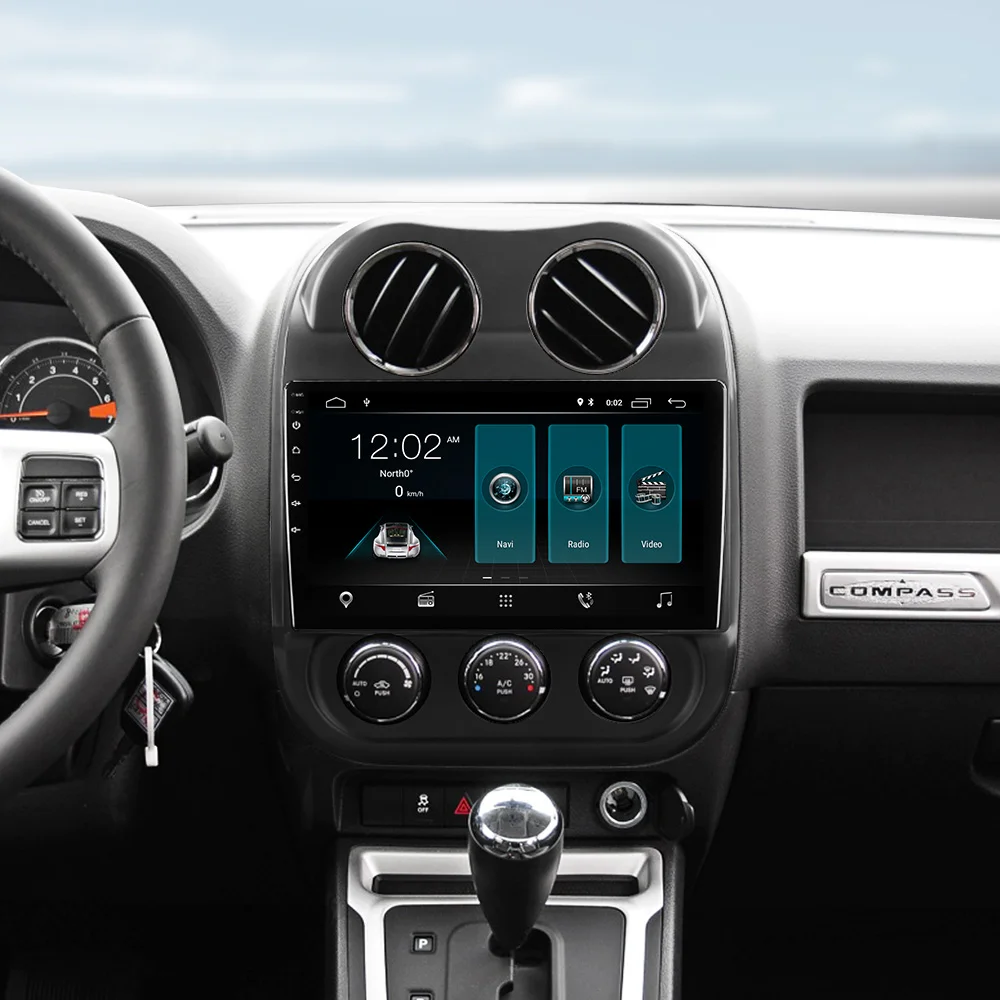 Android 9,0 автомобильный мультимедийный Dvd радио плеер для Jeep Compass 2010 2012- 2Din автомобильный Авторадио навигатор gps Стерео RDS камера