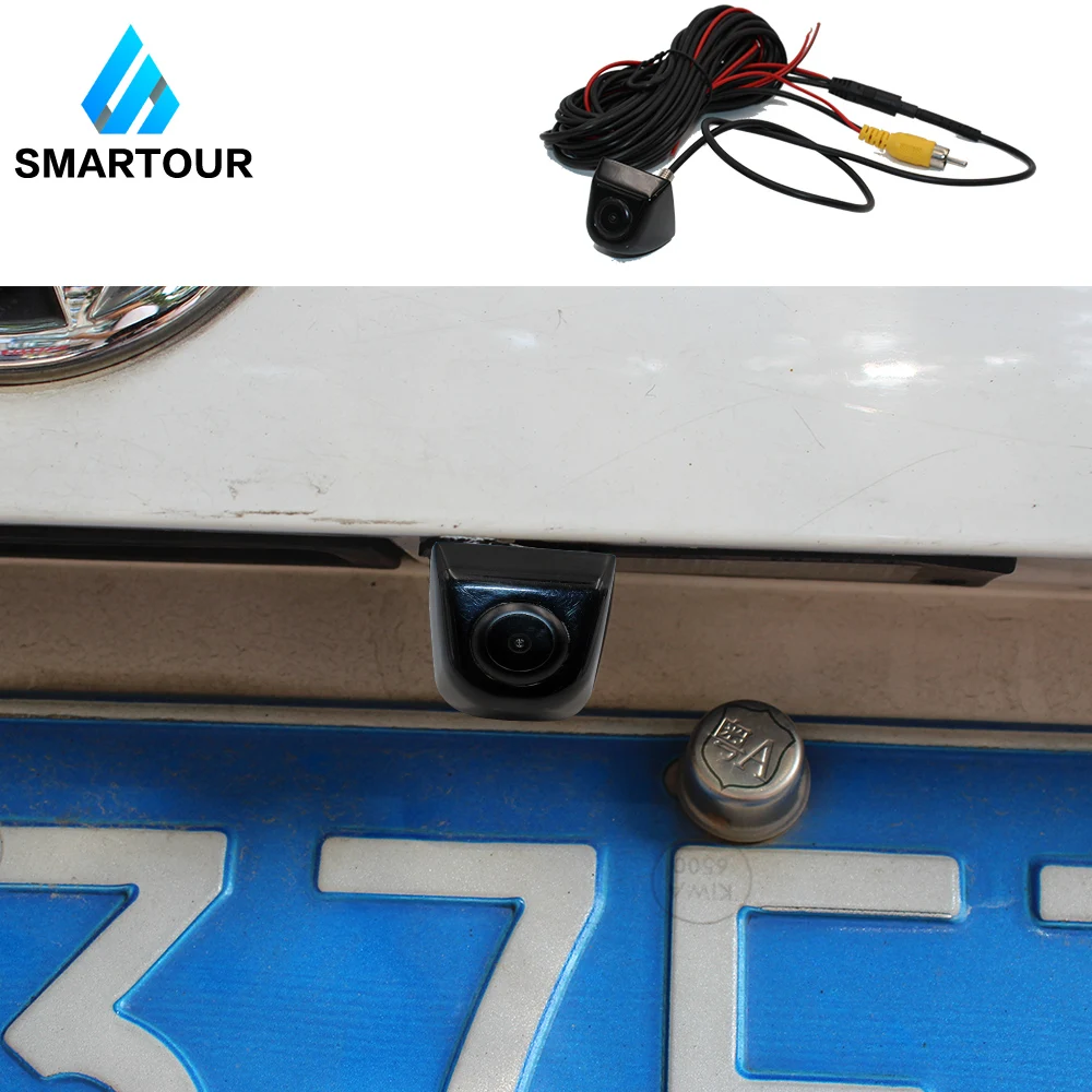 Smartour Универсальный HD CCD камера заднего вида Камера IP68 Ночное видение 8 светодиодный инфракрасный свет резервного копирования парктроник заднего хода