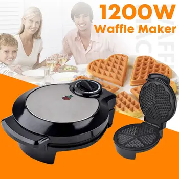 

220V Fully Automatic Electric Waffle Maker 1200W Household Iron Sandwich Maker Machine Bubble Egg Cake Breakfast Making Machine