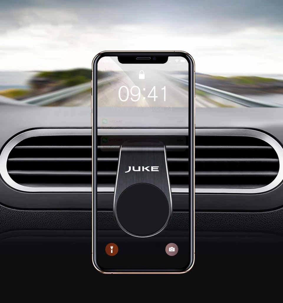 Car Phone Holder Metal Magnetic Car Phone Holder For Nissan Juke Car Styling Accessories
