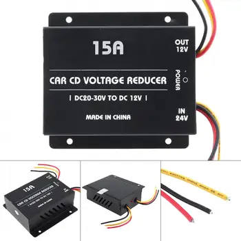 

15A 180W DC 24V to 12V Power Converter Electric Inverters Voltage Reducer Step-down Transformer