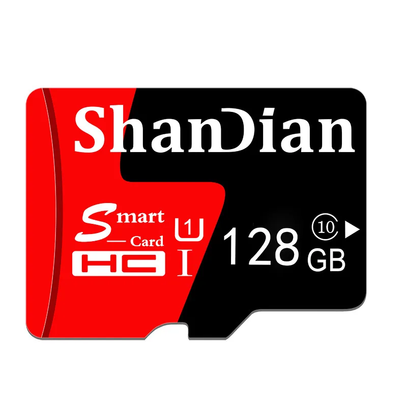 SHANDIAN Smast sd карта 128 Гб 64 Гб Smast sd 32 Гб мини карта 16 Гб класс 10 для samrtphone и настольного ПК Оригинальная карта памяти - Емкость: 128 ГБ