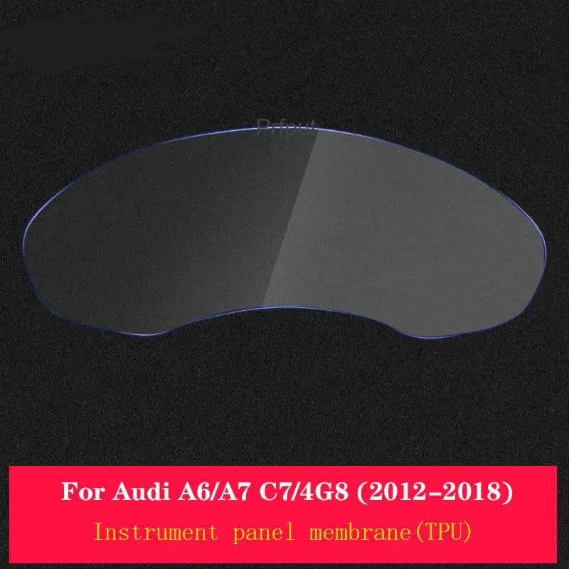 Per Audi A6 A7 C7 2012-2018 interni automobilistici cruscotto membrana schermo LCD TPU pellicola protettiva decorazione antigraffio