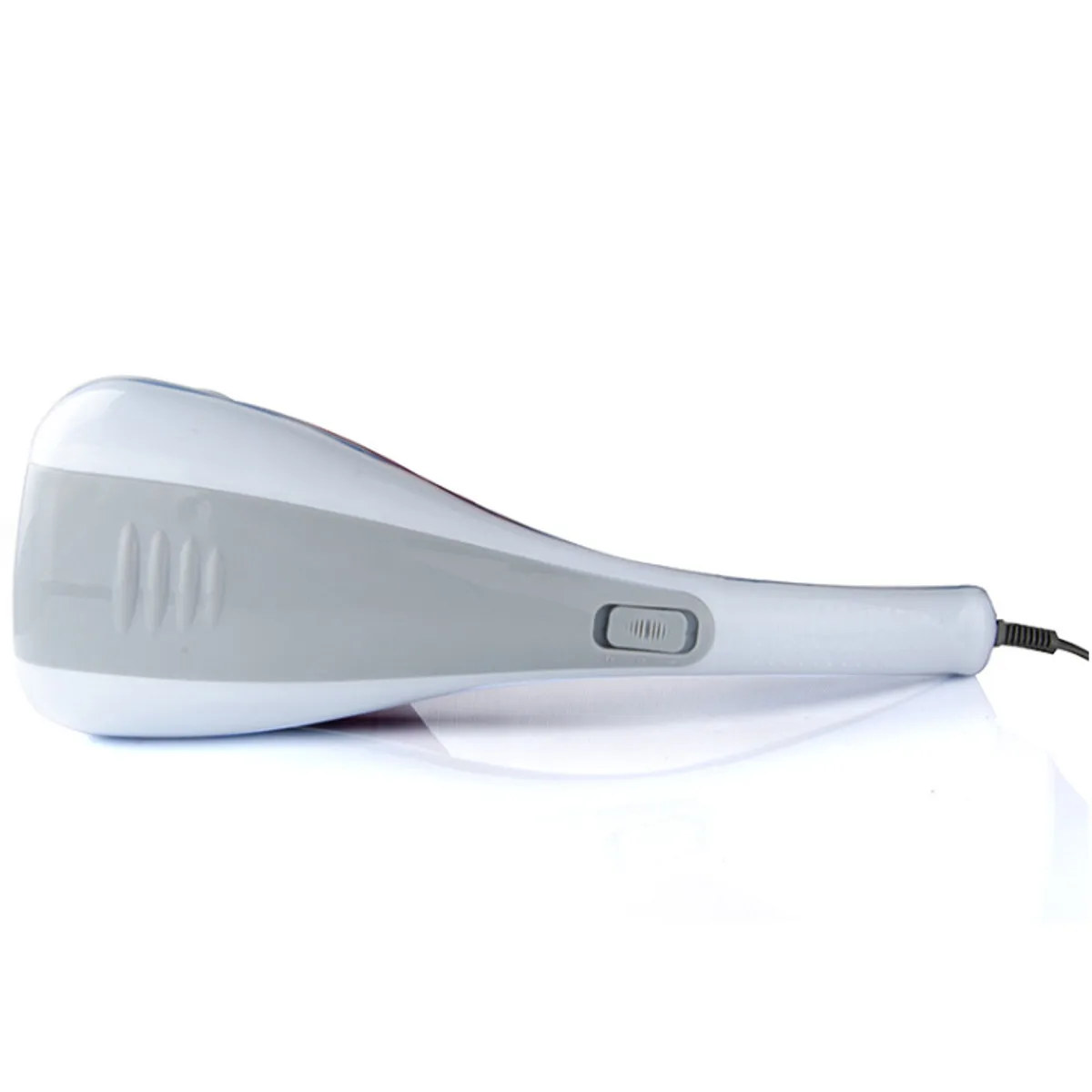 Electric Handheld Massager Hammer Vibrating Double Head Neck Back Body Cervical Vertebra Relax Stick Roller With 6 Massage Heads