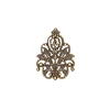 20pcs Wholesale Filigree crafts Hollow Embellishments Findings Jewelry Accessories Bronze Tone ornaments 35mm ► Photo 2/6