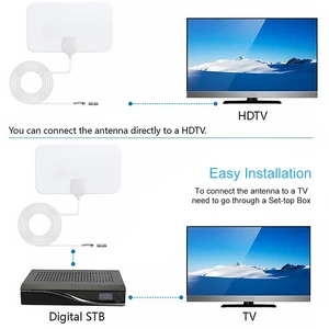 Image 4 - داخلي رقمي HDTV هوائي التلفزيون 900 ميل دائرة نصف قطرها مكبر للصوت DVB T2 Isdb tb واضح الأقمار الصناعية طبق إشارة استقبال الجوي