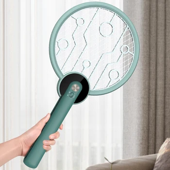 

Home Electric Insect Racket Swatter Rechargeable Mosquito Swatter Summer Camping Electric Flyswatter Bug Zapper