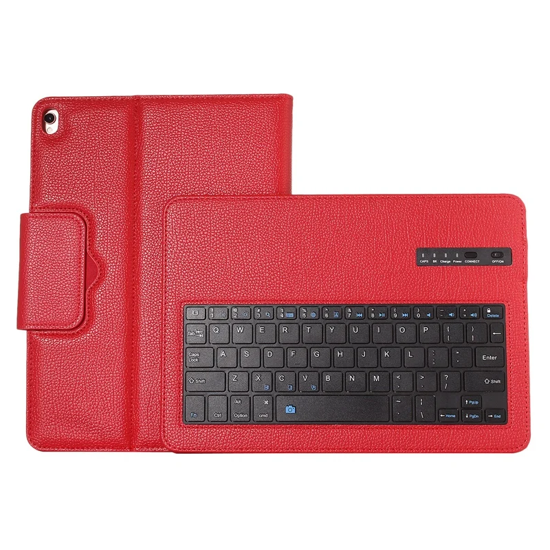 Red Чехол с клавиатурой для IPad 10,2, Bluetooth, чехол с клавиатурой для Apple IPad 7, 7го поколения, A2200, A2198, A2232, кожаный чехол - Цвет: Red