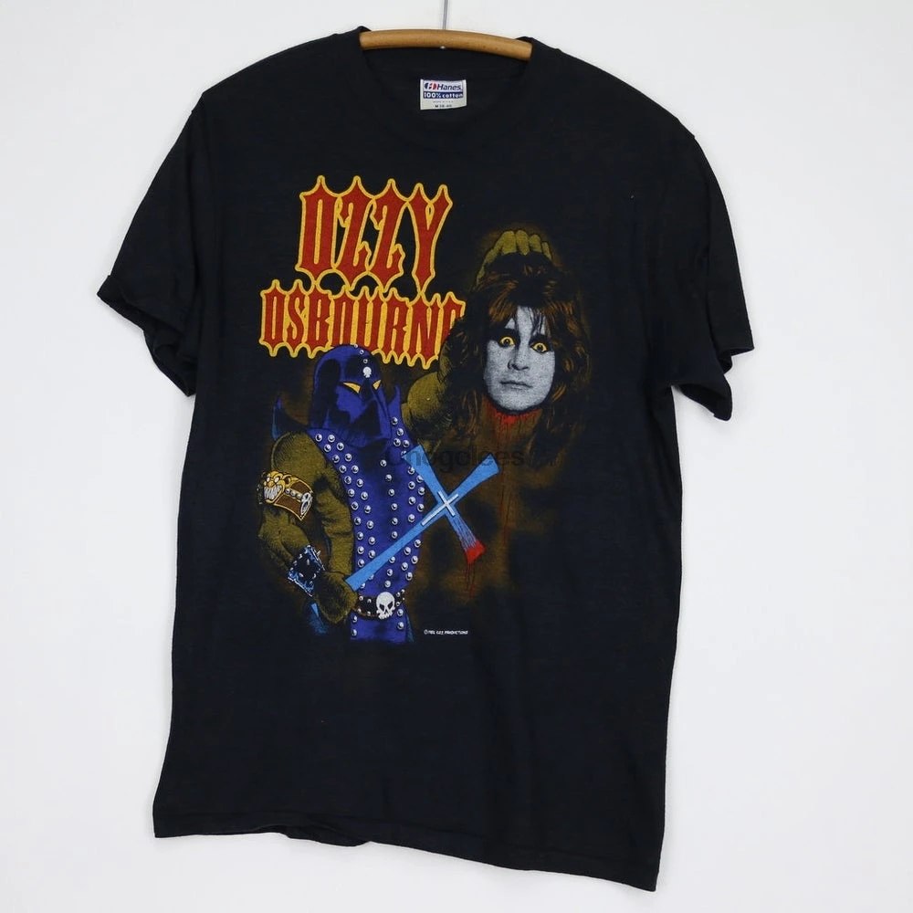 Винтажная Футболка Ozzy osборна коллекция 1982 года футболка с дневником