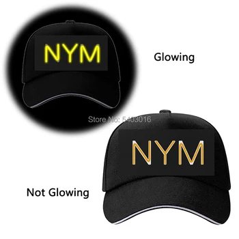 

Glow Club Party Costume DIY Decoration EL Wire Glowing Hip Hop Cap Costume Custom Cap Christmas Gift