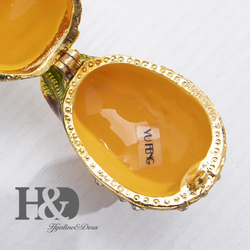 H&D 3 style Hand-Painted Metal Owl Figurine Enamel Trinket Boxes Jewelry Collectible Box Christmas Gift Home Decorative Ornament