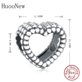 

Pave Ball Granule Heart Beads Fit Original Charms Bracelet 925 Sterling Silver Jewelry Love Pulsera Gift Bangle Berloque