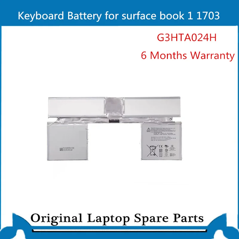 Оригинальная батарея для Microsoft Surface Book 1 1703 клавиатуры G3HTA024H 7 5 в 51