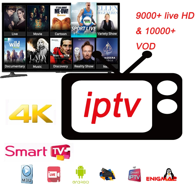 

Spain iptv subscription m3u 12 Month iptv Germany Italy Portugal Android tv Box Enigma2 m3u Smart TV PC