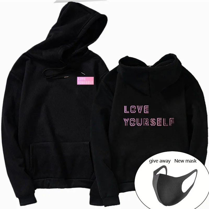 Kpop Love Yourself felpe roupas толстовка Bangtan толстовки и свитшоты женская одежда топ с