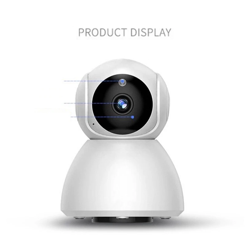 

OPQ-V380 Little Snowman 360 Degree 1080P HD Panoramic Surveillance Wireless Camera Home WIFI Camera Probe(EU Plug)
