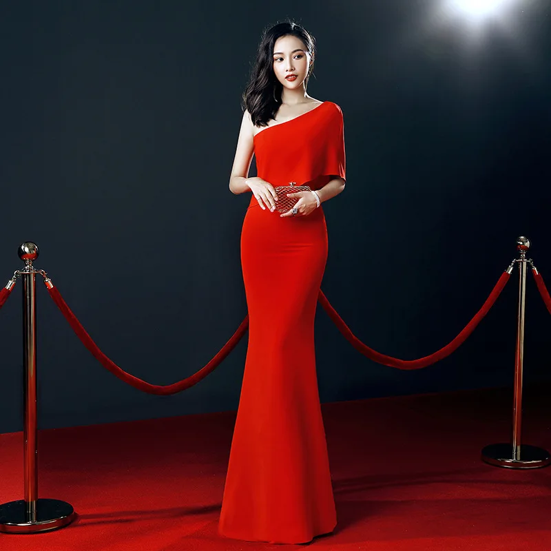 Черные вечерние облегающие платья вечернее длинное Cheongsam ретро сексуальное