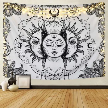 

Beach Sun Protection Shawl Cloth Liner Digital Printing Wall Tapestry Mural Macrame Wall Hanging Mexican Home Decoration