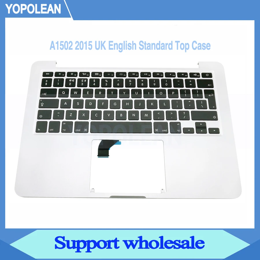 Топ-кейс Topase с подставкой+ британский английский клавиатура+ Подсветка для Macbook Pro retina 1" A1502