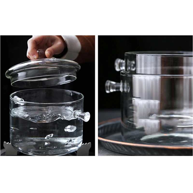 ABUI-прозрачный стеклянный суповый горшок, электрическая керамическая плита, нагревательная стеклянная чаша, крышка, ручные инструменты для приготовления пищи, домашняя кухонная утварь, кухня, Gad