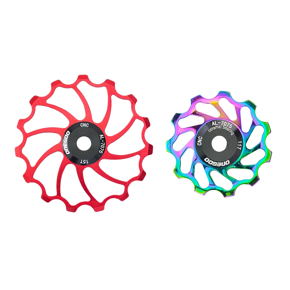 MTB Road Bike Aluminum Alloy Jockey Wheel Rear Derailleur Ceramic Bearing Guide Wheel