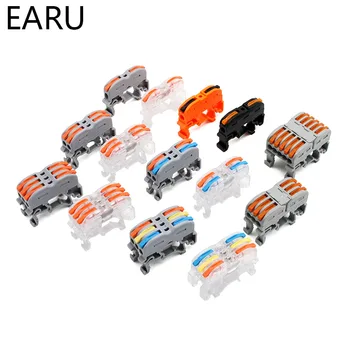 PCT-211 PCT-511 tipo carril Din Cable rápido de conexión de Cable rápido Terminal de presión tipo conector en lugar de bloque de terminales UK2.5B 1