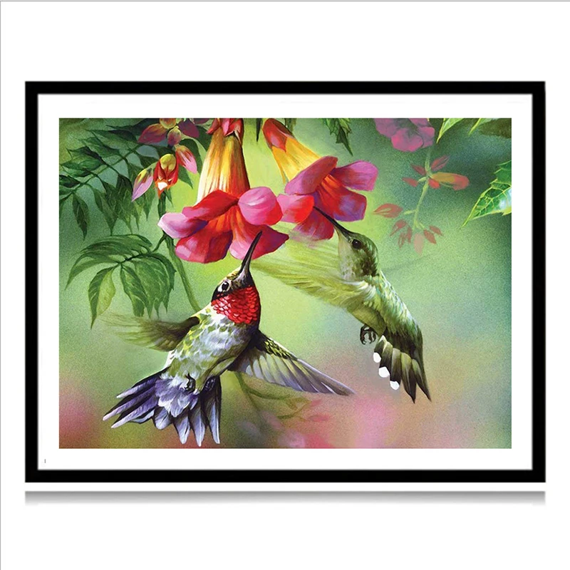 

30*40cm Diamond Painting Flowers Birds DIY Crafts Embroidery Cross Stitch Home