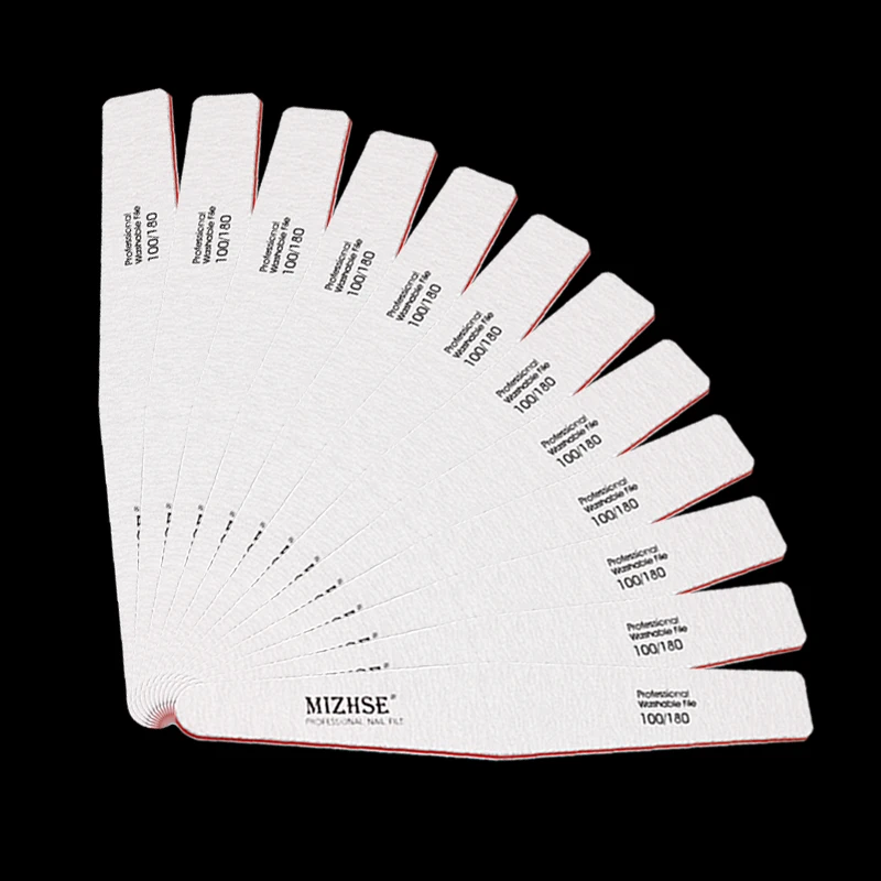 

MIZHSE Strong Thick Nail Files Professional Manicure Buffer Pedicure Double-sided Sanding Blocks Grinding Polishing Manicure