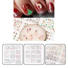 

Nail Transfer 3D Effects Ultra Thin Winter Xmas Nail Sticker Accessories Transfer Nail Stickers Nail Sliders 24Pcs/Set
